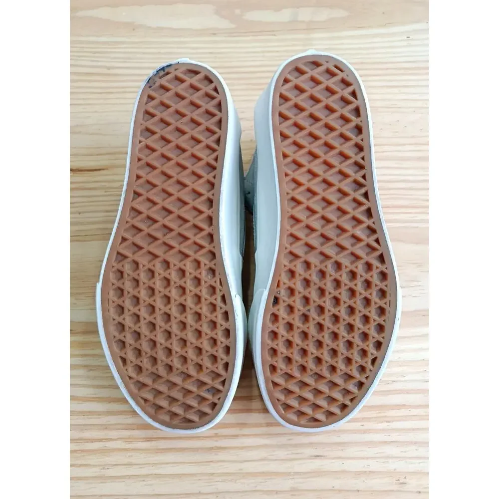 Vans Sk8-Hi Stacked Drizzle Grey Suede Platform High Top Shoes Women's 5.5